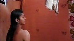 Self recorded mms video of hot indian college girl taking shower
