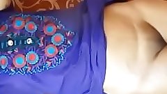 Mona bhabhi getting tattoo on her sexy legs while husband watches