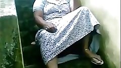 Indian busty housewife exposing her pussy sitting outside her house